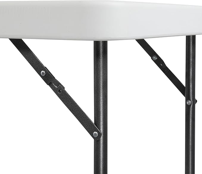 Folding Fish Cleaning Table with Sink &amp Faucet - Portable Outdoor Fillet Hunting &amp Cutting Station HDPE Top Foldable Legs Hose Hookup - Camping Fishing Backyard 46 x 24 Off White