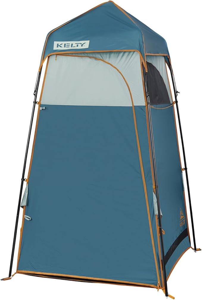 Kelty Discovery H2GO Privacy Shelter Campsite Shower and Changing Shelter Zippered Entry Steel Pole Frame Freestanding