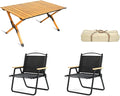 Portable Aluminum Picnic Table Set of 3 for Camping Outdoor BBQ and Picnics Lightweight Roll Up Backpacking