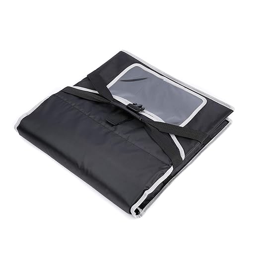 cherrboll Insulated Pizza Delivery Bag Commercial Food Warmer Carrier Bag 18 by 18 by 9 Holds 4-16 Pizza Boxes or Trays