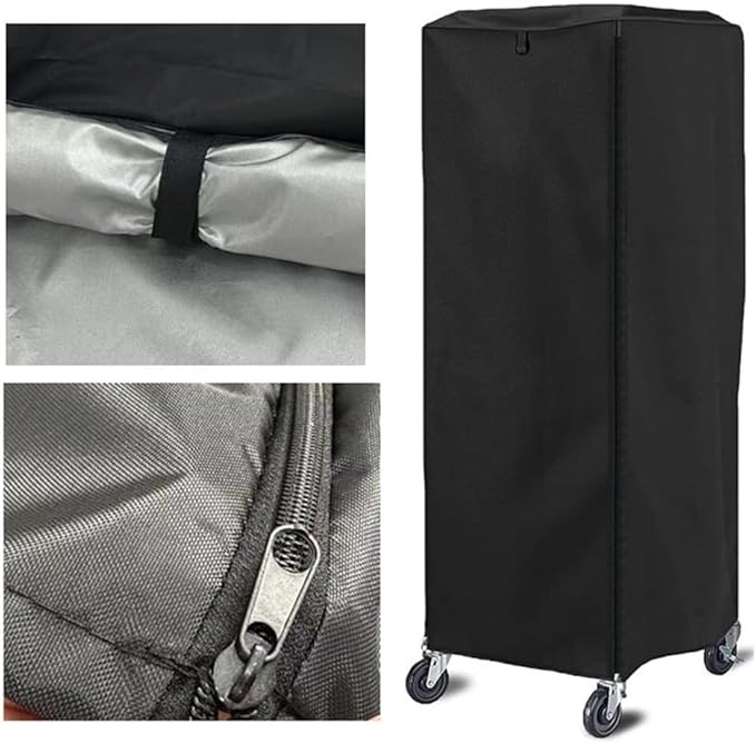 420D Waterproof Bread Stand Dust Cover with Reliable Strap Attachment Protects Baking Grates from Environmental Damage and Dust Fits Shelf Size 59 72 163 cm