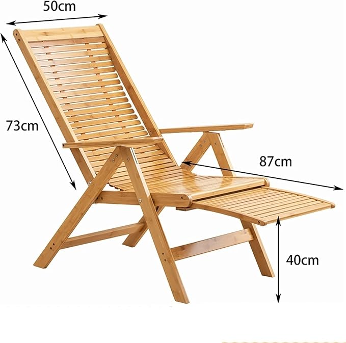 RecliningZero Gravity ChairWooden Beach ReclinerPortable Camping Foldable ChairsOutdoor Garden Patio Lawn Recliners-Multi-Level Adjustment to Easily Lie Down-ErgStyle-4