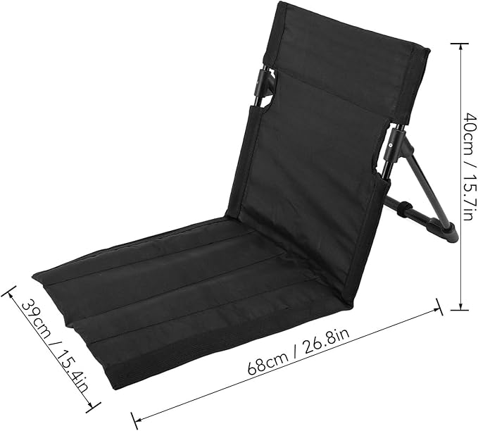 Beach Mat Lounge Chair Outdoors Portable Reclining Beach Mat Chairs Foldable Camping Sand Chairs with Backrest for Adults Include Tote Ideal Tanning Mat for Sunbathing
