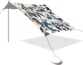 Beach Tent Sun Shelter Blueberry Flowers Lightweight &amp Easy Setup Beach Shade Canopy for Camping Fishing