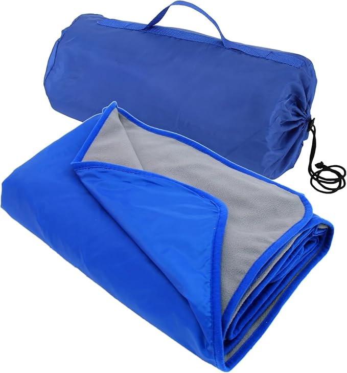 Threadart Outdoor Rainproof &amp Windproof Thick Stadium Blanket | for Camping Picnic Sports Festivals Football Baseball Concerts Parks Beach 55 x 79