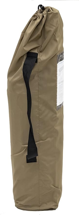 ALPS Mountaineering Folding Camping Table with Smooth Easy-to-Clean Roll Top and Sturdy and Lightweight Aluminum X Frame Shoulder Carry Bag 3 Sizes