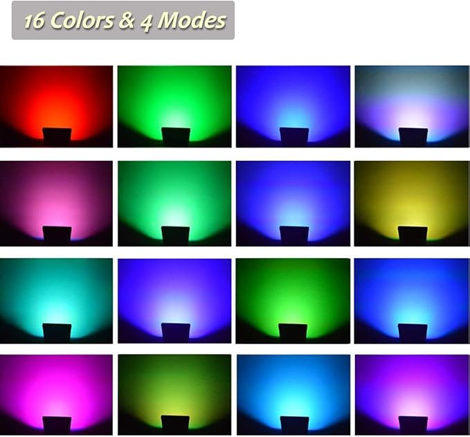 10W Low Voltage Landscape Lighting RGB Color Changing LED Landscape Lights Remote Control Waterproof Garden Patio Spotlight Decorative Lamp for Outdoor Indoor(8 Pack/NO Plug)