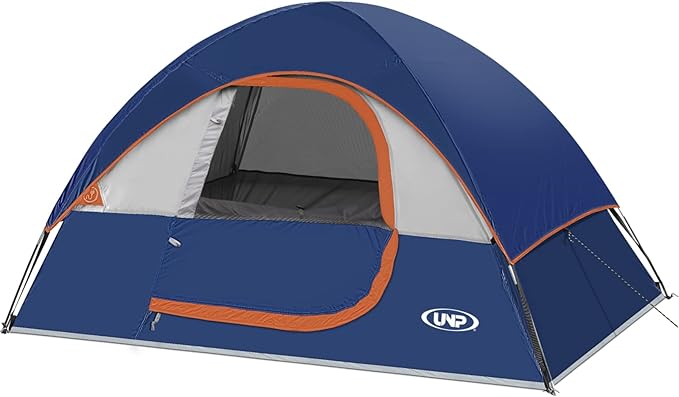 Camping Tent 2-4 Person Waterproof Windproof Tent with Rainfly Easy Set up-Portable Dome Tents for Camping…