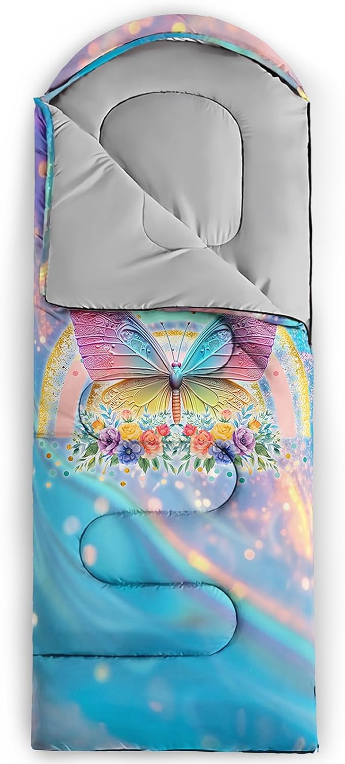 Print sleeping bagsleeping bagsOutdoor Camping Sleeping BagSuitable For Children Boys And Girls PortableWaterproofCompact And LightweightGreat For Outdoor CampingBackpacking And Hiking