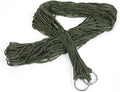 Happyyami 2pcs Strong Nylon Rope Mesh Hammock Portable Hanging Swing Bed Outdoor Leisure Bed for Camping Hunting