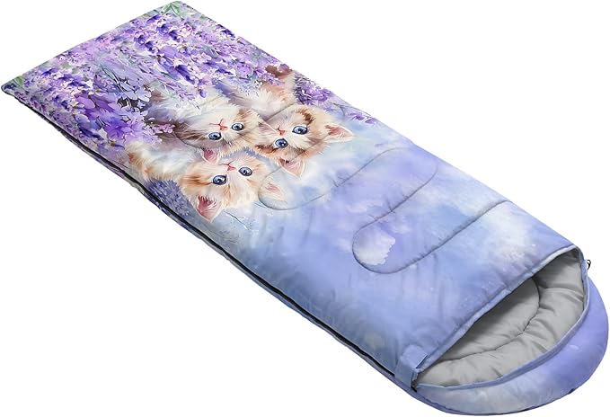 AILONEN Sports Basketball Sleeping Bag for Kids BoysWarm and Cool WeatherLightweightWaterproof Backpacking3D Galaxy Ball Print Sleeping Bag for Camping