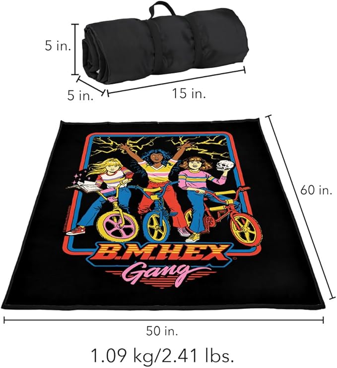 LOGOVISION Steven Rhodes B.M.Hex Gang Outdoor Blanket for Picnic Beach Camping Park Tailgate 50x60