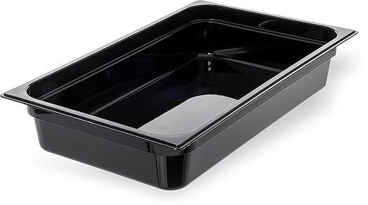 Carlisle FoodService Products 10201B03 StorPlus Full Size Food Pan Polycarbonate 4 Deep Black