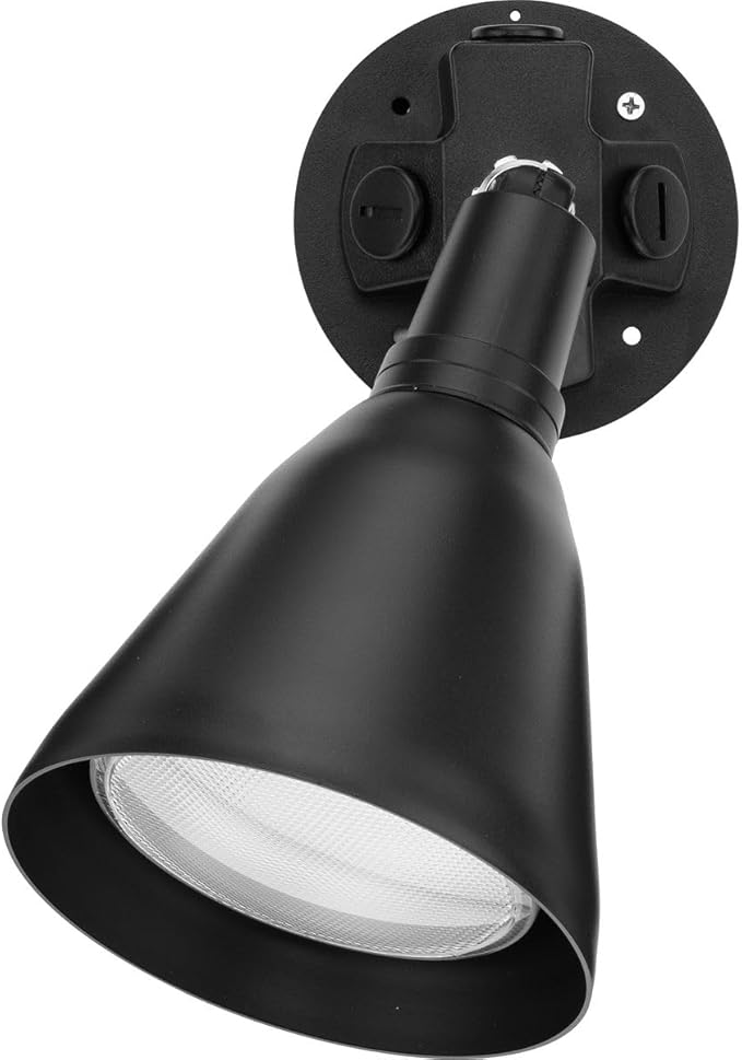 Progress Lighting 1-Light Adjustable Swivel Flood Light Outdoor P5202-31 Black
