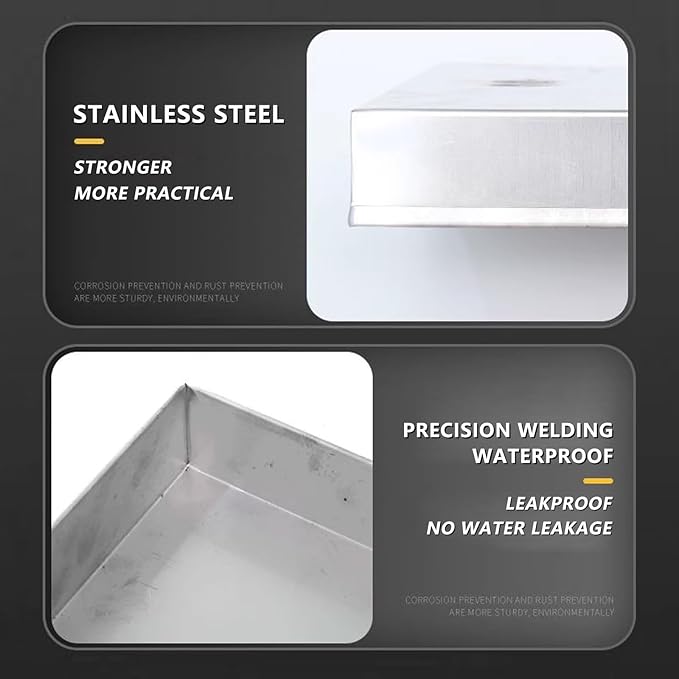 Durable Condensate Drain Pan for Air Conditioners &amp Water Heaters – Perfect Size Drip Tray for Under Sink &amp HVAC Systems – Prevents Water Damage Easy to Clean90x10cm(36x4in)
