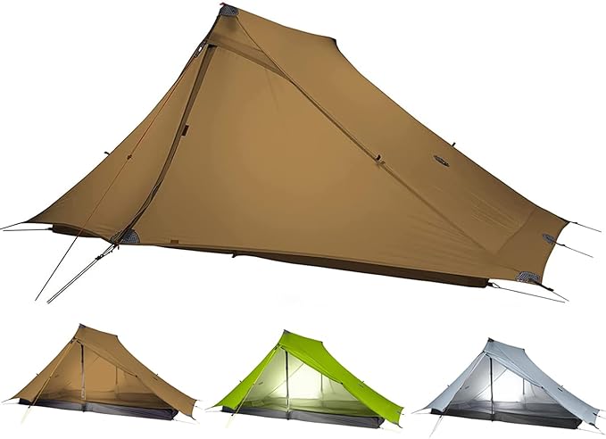 3F UL Gear Lanshan PRO Lanshan Ultralight Tent 4 Season Backpacking Tent for 1 Person Waterproof Professional Tents for Camping Trekking Kayaking Climbing Hiking