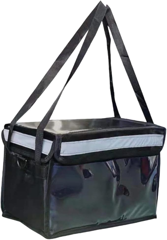 Insulated Food Delivery Bag Thermal Bag Sturdy Keep Food Hot Cold with Bottom Plate for Grocery Shopping