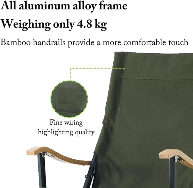 Home Leisure Chair Outdoor Picnic Portable Folding Lounge Chair Beach Fishing Camping Folding Chair Spacious and Comfortable Lightweight