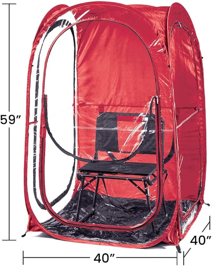 WeatherPod® The Original Shark Tank MyPod™ 1-2 Person Pop-Up Pod - Stay Warm Dry and Out of The Sun - Weather Pod for Sports Rain or Wind