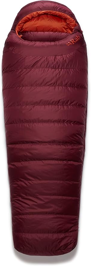Rab Women's Ascent Down Sleeping Bag - Lightweight Warm Mummy Sleep Sack for Camping &amp Backpacking
