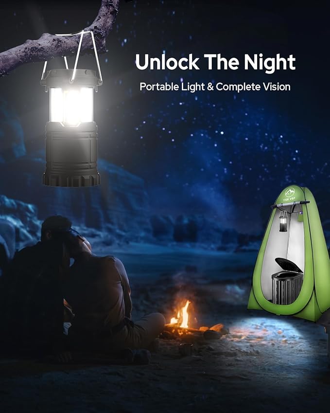 Camping Toilet with Pop-Up Privacy Tent and Liquid Waste Gel Portable Toilet for Camping with Large Tent Ergonomic Potty Provides Enhanced Comfort Suitable for All Ages