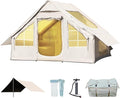 YOLENY Inflatable Tent for Camping 2-4 Person Instant Glamping Camping Tents with Large TPU Skylight and Rainproof Canopy Easy Setup Included Hand Pump