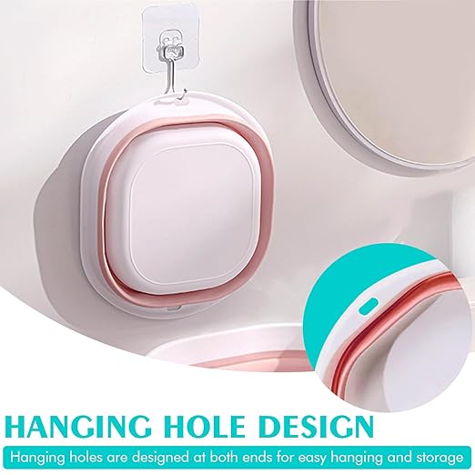 Collapsible Basin 3 Set Foldable Wash Basin Plastic Laundry Tub Space Saving Wash Tub for Dish Fruit Camping Laundry Hiking &amp Home (Pink)
