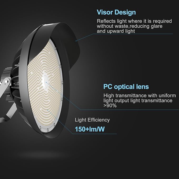Lightdot LED Stadium Lights 450W(520x1W) 67500Lm (1800W Eqv.) LED High Mast Lights Outdoor AC100-277V IP65 Waterproof Outdoor Sport Count Light Commercial Area Lighting - 4Pack
