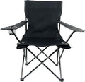 E-Z Living Folding Portable Outdoor Camping Chair[Large] (Black)
