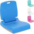 Goplus Poolside Chair for Edge of Pool Foldable Portable Flip Seat w/Back Support &amp 2 Handles Lightweight Outdoor Camping Chair for Stadium Tailgating Fishing Boats Beach (Blue 1 Pack)