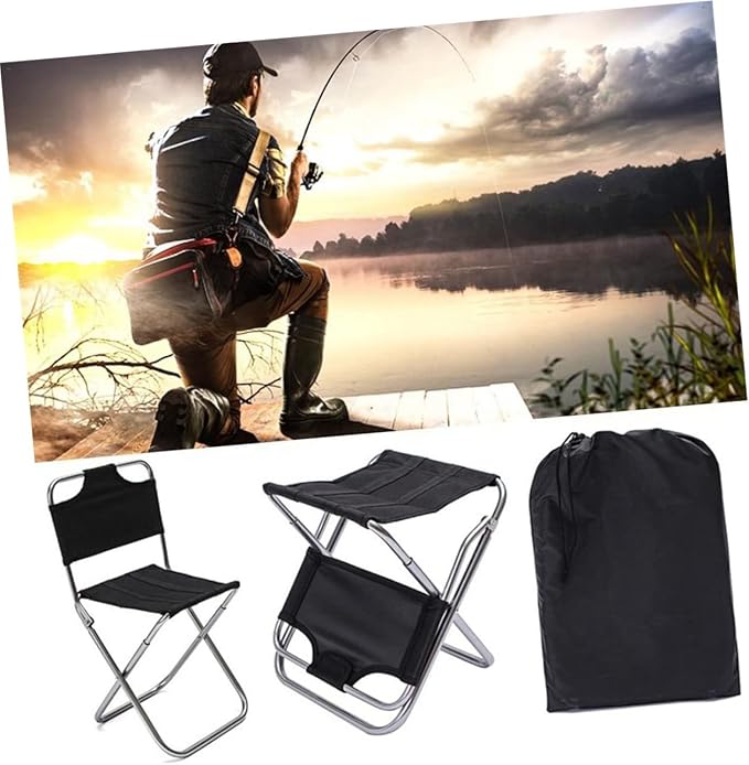Fishing Chair Portable Stool Lawn Chair Camping Essentials Construction Folding for Travel