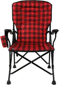 Kuma Outdoor Gear Switchback Chair with Carry Bag Ultimate Portable Luxury Outdoor Chair for Camping (Red/Black)