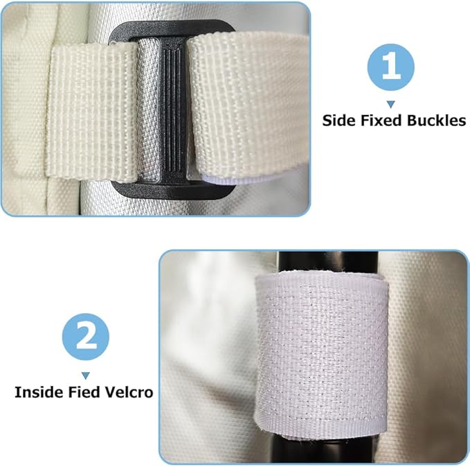 Rileytee Wire Shelf CoverHeavy Duty 600D Dustproof Waterproof Shelf Covers for ShelvingOutdoor Storage Rack Cover for Wire Rack with ZipperWhite24 W x 18 D x 72 H