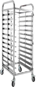 Quick Rack for Baking PansCommercial Kitchen Bread Baking Pan Rack on 4 Wheels - 12 Layer 150x62x46cm Perfect for Bakeries Restaurants and Food Service Operations