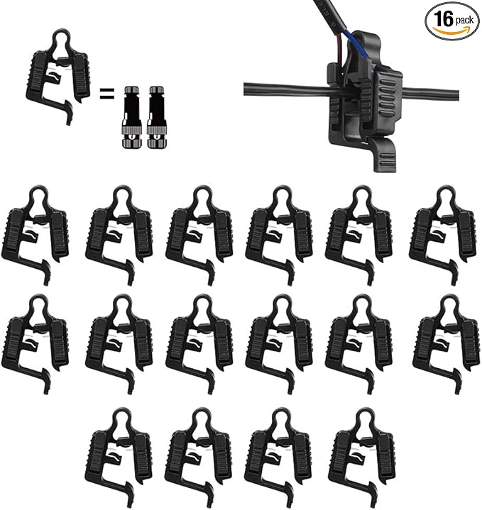 16 Pack Low Voltage Landscape Light Wire Connectors 12-18 Gauge Cable Splice Connector for Outdoor Path Lights Spotlights In-ground Lights Easy Installation UL Listed