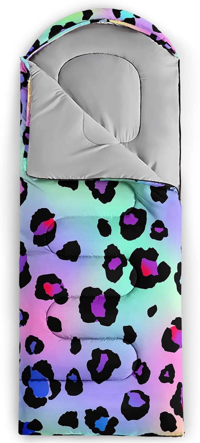 Axolotl Unicorn Sleeping Bag for Kids Boys Girls–Lightweight Warm Cold Weather Sleeping BagsWaterproof Portable Sleeping Bag with Compression Sack for Camping Backpacking Outdoor Indoor