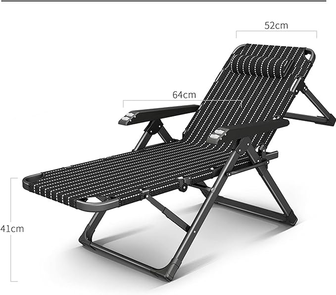 Recliner ChairOutdoor Sun Lawn ChairLounge Chair Patio Folding Camping ChairReclining Patio Chairs with Age omicIdeal Outdoor Recliners BeStyle-3