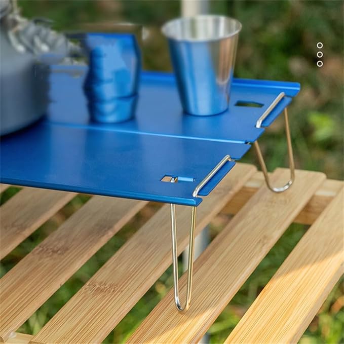 Outdoor Aluminum Alloy Folding Table Camping Portable Barbecue Table Hand Mini Table(D)