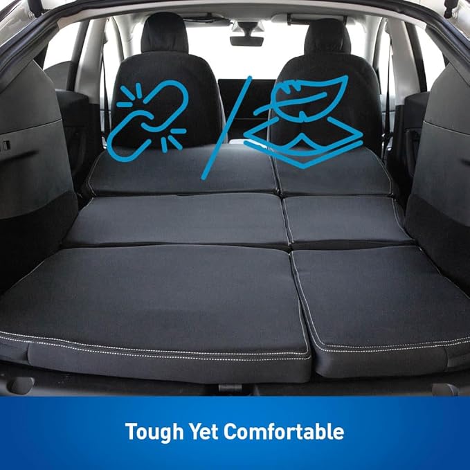 Holda Custom Fit Neoprene Mattress Compatible with Tesla Model Y (2020-2025) – 2-Piece Set Water Resistant Durable Easy Install Camping &amp Overlanding Comfort