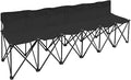 Strong Camel Portable 6 Seater Team Sports Sideline Bench Sits Outdoor Waterproof Folding Foldable