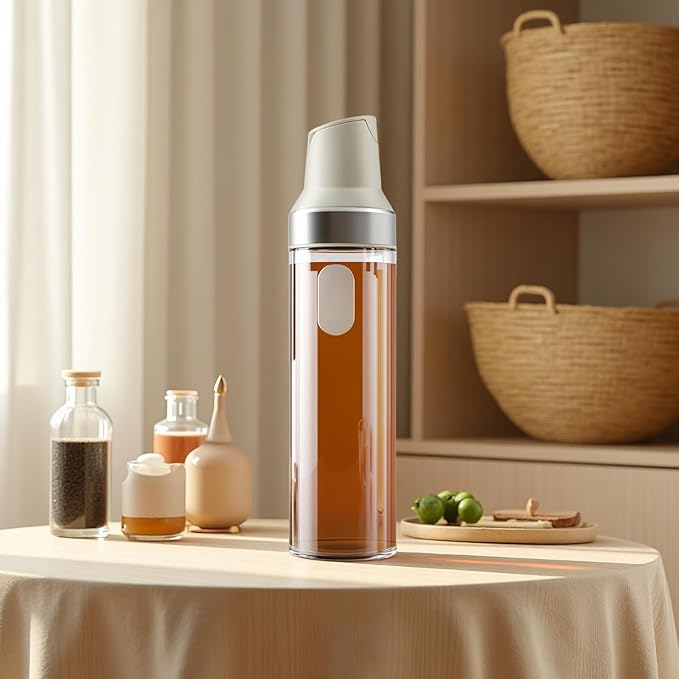 2 Pcs Honey Jar with Auto-Lid for Syrup 500 Ml Glass Dispenser Bottle 17 Oz Leakproof Containers No-Drip Design Kitchen Use