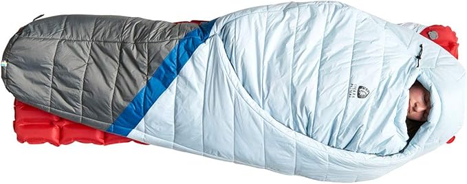 Sierra Designs Night Cap 20 Degree Sleeping Bags - Recycled Synthetic Zipperless Mummy Style Camping &amp Backpacking Sleeping Bags for Men &amp Women