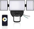 Olafus 65W Smart LED Flood Light Outdoor with Motion Sensor 6500LM 2700K-6500K WiFi Security Light Works with Alexa/Google Motion Detector Lights with App Control IP65 Floodlight Outside (Black)