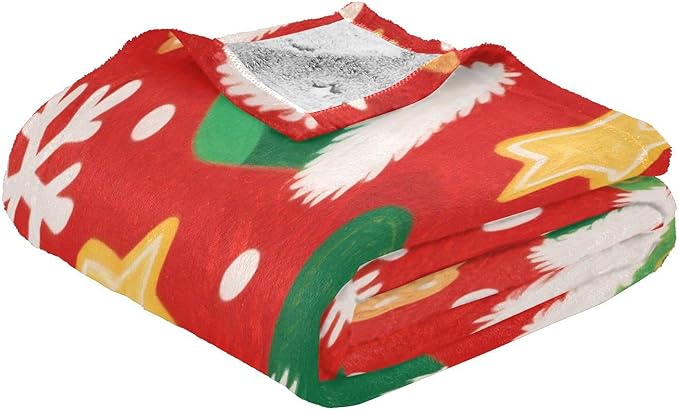 Throw Blankets For Couch Merry Christmasgreen Christmas Stockings Girl Throw Blanket 50 x 70 Inch