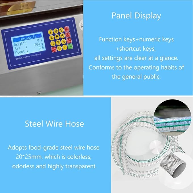 Automatic Liquid Honey Filling Machine 20ml-10000ml Stainless Steel Paste Viscous Liquid Bottling Intelligent Bottle Filler Machine for Pear Syrup Chocolate Sauce