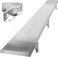 Folding Concession Shelf 68 x 12 Stainless Steel Drop Down Serving Food Shelf for Concession Windows