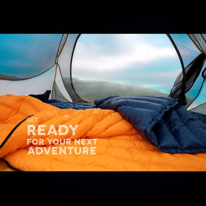 ZOOOBELIVES Ultralight Backpacking 32-50F Down Sleeping Bag - 27oz Ultra Compact 650 Fill Power Envelope Sleeping Bag for Hiking Camping and Backcountry Lightweight and Compressible – Alplive T400