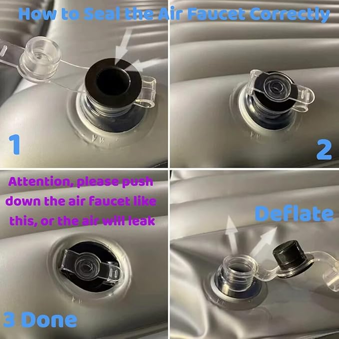 Inflatable Car Air Mattress Back Seat Bed Heightened Back Seat Gap Filler Pad Extender for SUV Camping Sleeping Travel Rest