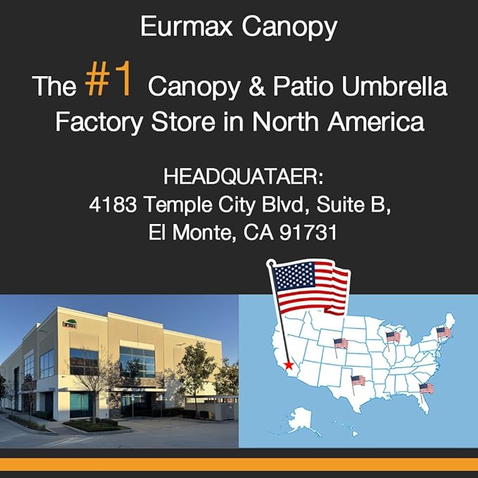 Eurmax USA Full Zippered Walls for 10x10 Easy Pop Up Canopy Tent4 Walls ONLY(Beige)
