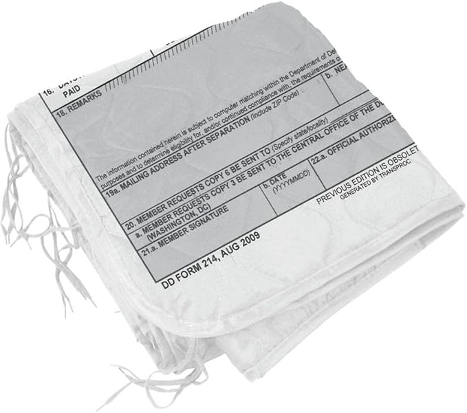 MEDALS OF AMERICA EST. 1976 DD-214 Woobie Blanket Military Poncho Liner
